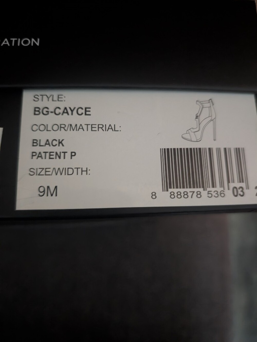 BCBGeneration Black T-Strap High Heels *9m *New In Box - Picture 4 of 4